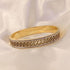 Classic Greek Pattern 18K Gold Plated Cubic Zirconia Men & Women Bracelet